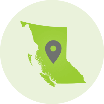 map of BC